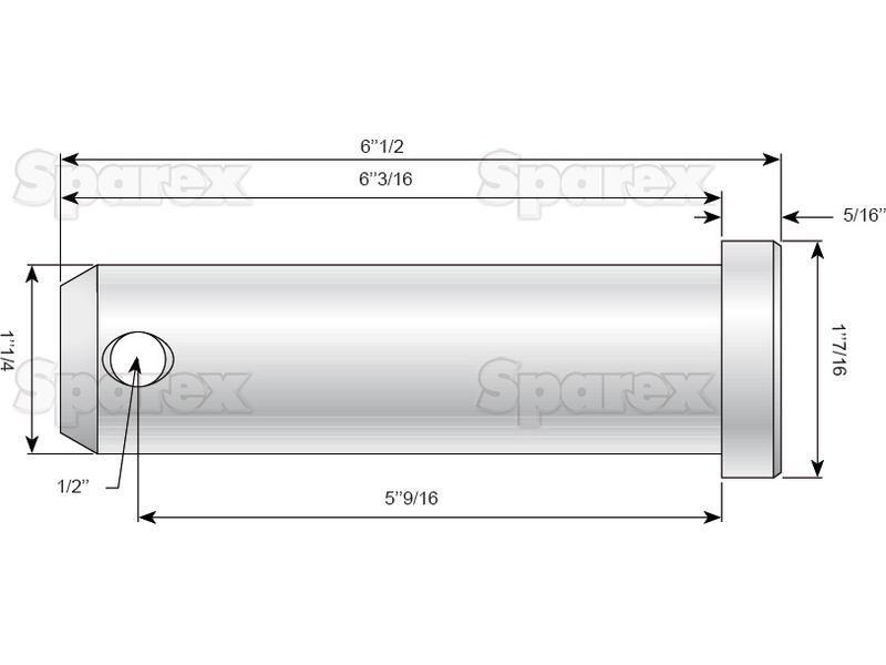 Top link pin 32x141mm Cat. 3