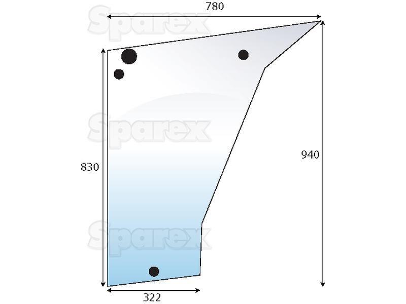 Door Glass RH & LH Deutz-Fahr (04364140)