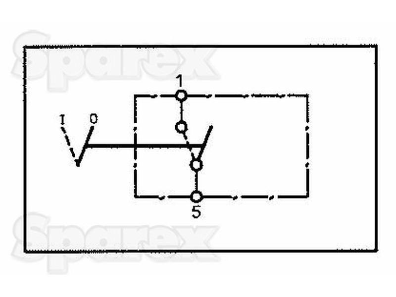 Rocker Switch - Universal Fitting, 2 Position (On/Off) for Valmet & Valtra T190 (T Series)