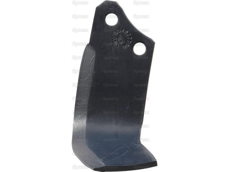 Rotavator Blade Square RH 90x8mm Height: 223mm. Hole centres: 56mm. Hole Ø: 16.5mm. Replacement for Maschio, Valentini for Maschio S
