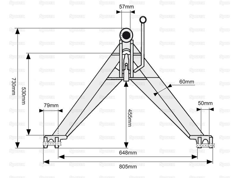 A Frame Quick Hitch System (Cat.1) CE Approved