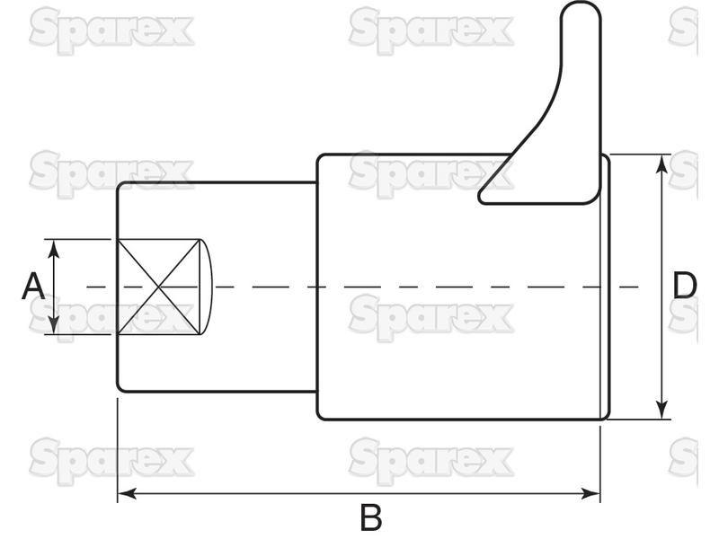 Stauff Quick Release Hydraulic Coupling Female 1/2'' Body x M22 x 1.50 Metric Female Thread