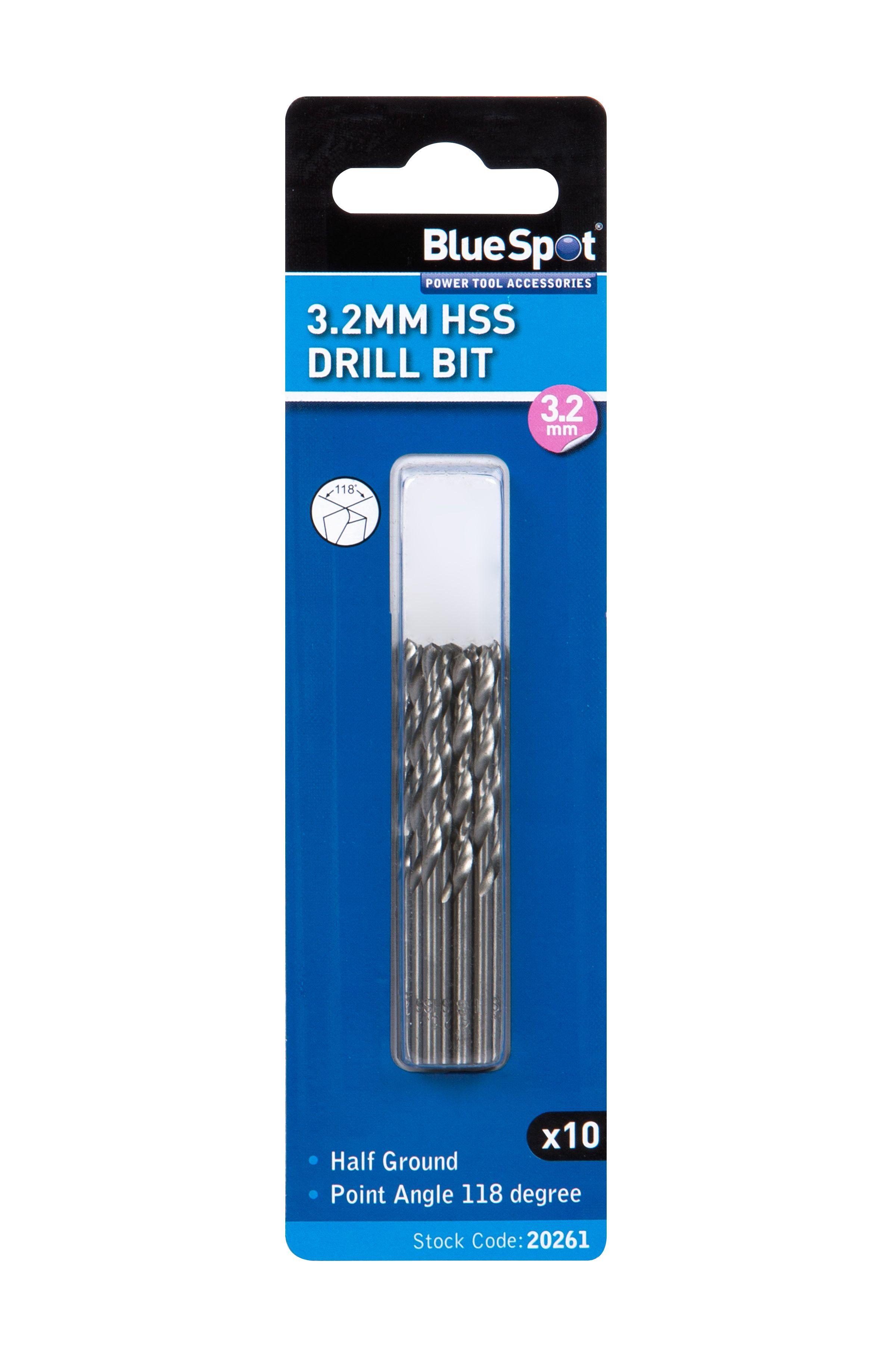 Blue Spot Tools 10 PCE 3.2mm HSS Drill Set