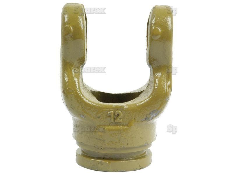 PTO Tube Yoke (U/J Size: 22 x 54.8mm) Profile: Triangle, Size: 32.5 x 2.6mm, Ref: 12503. Bondioli & Pavesi, La Magdalena, Massey Ferguson, Same