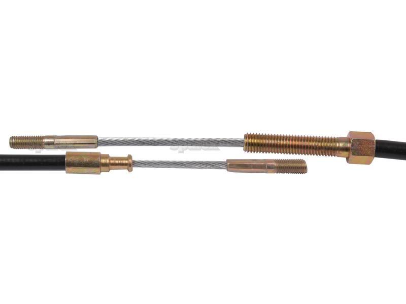 PTO Cable - Length: 1072mm, Outer cable length: 810mm. for Zetor 7011 (UR1 Series)