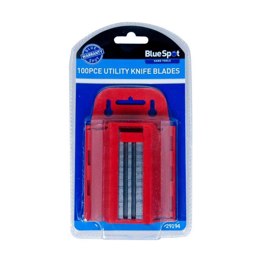 Blue Spot Tools 100 PCE Utility Blades In Dispenser