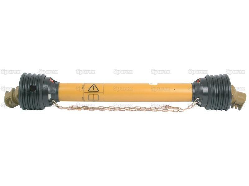 PTO Shaft - (Lz) Length: 960mm, 1 3/8'' x 6 Spline Q.R. to 1 3/8'' x 6 Spline Q.R.