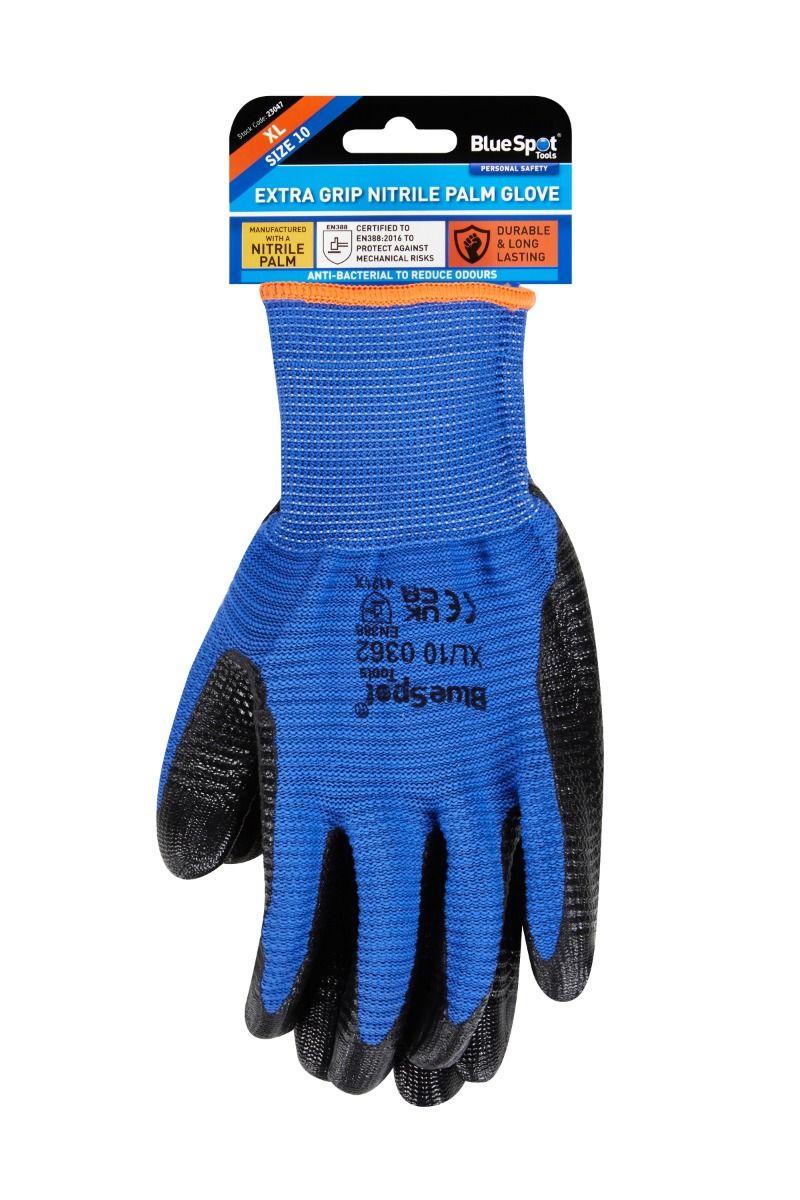 Blue Spot Tools Extra Grip Nitrile Glove (XL)