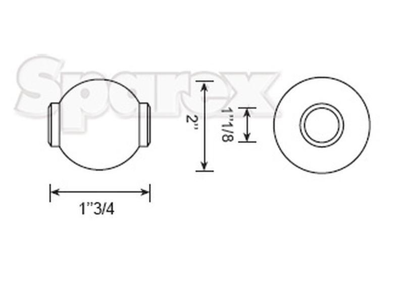 Lower Link Ball (Cat. 2/2) Deutz-Fahr (03400600)