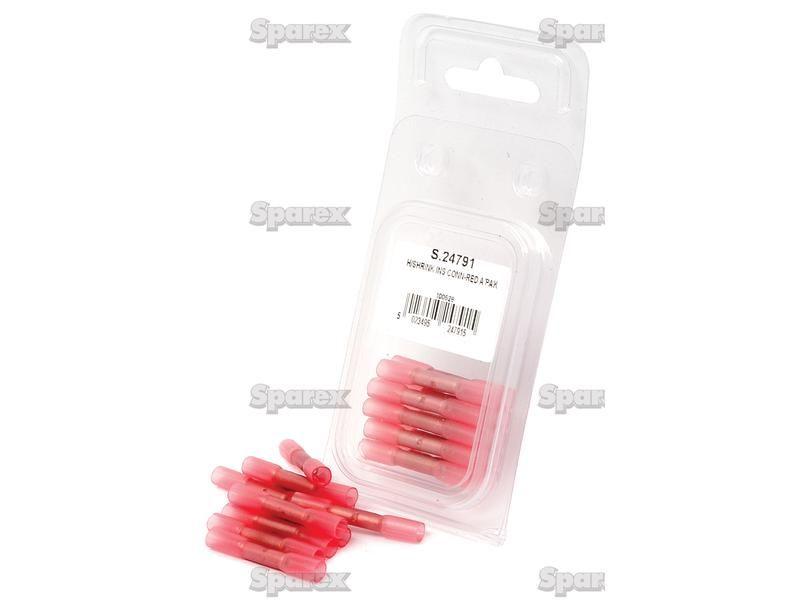 Heat Shrink Insulated Connector - Red (10 pcs. -Agripak)
