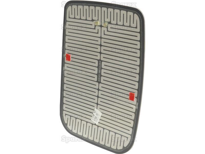 Replacement Mirror Glass - Rectangular, (Convex - Heated), 305 x 215mm Case IH, Ford New Holland