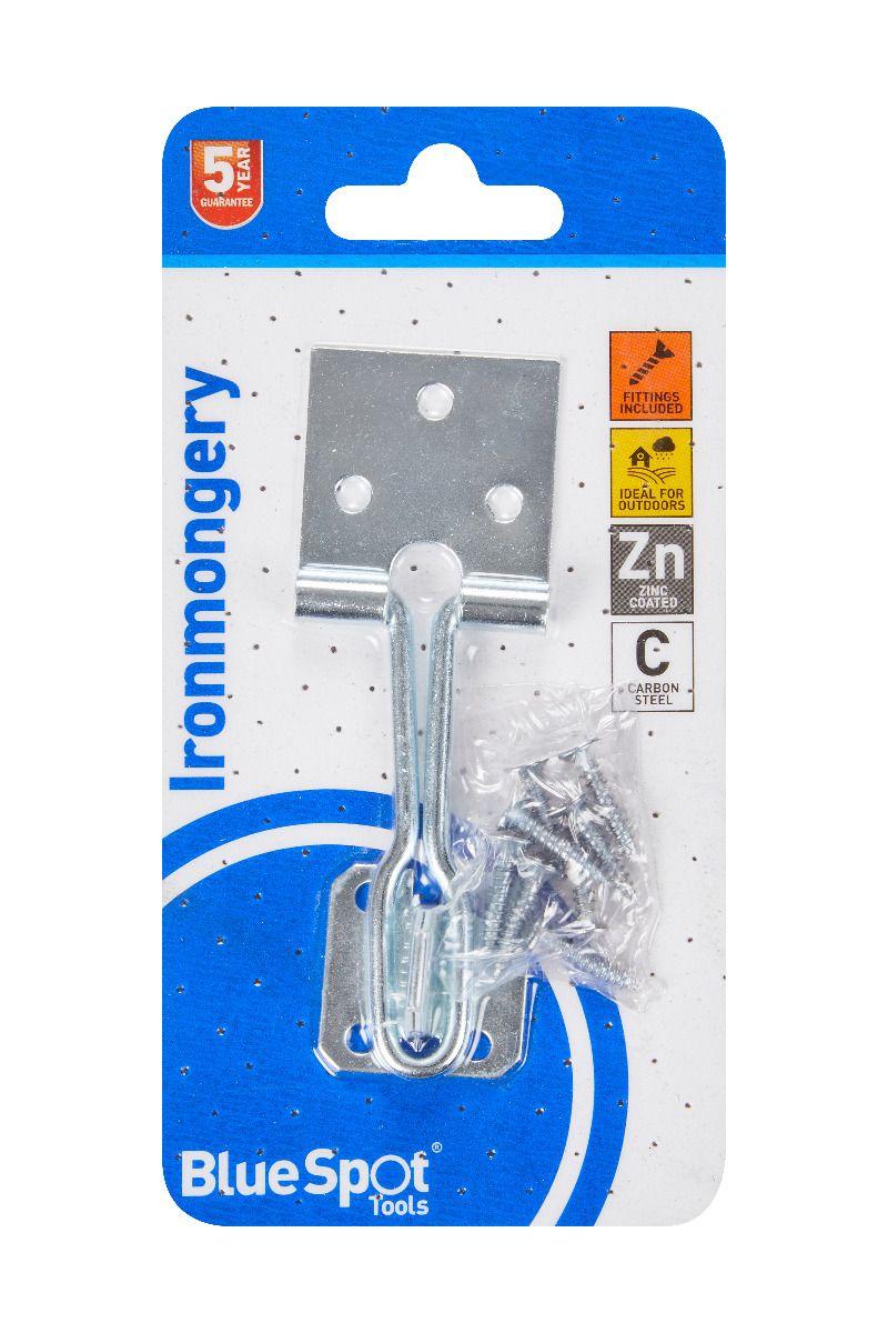 Blue Spot Tools Zinc Plated Wire Hasp And Staple 102mm