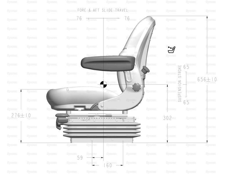 Mechanical Suspension Seat (Fabric) for Steyr M9094