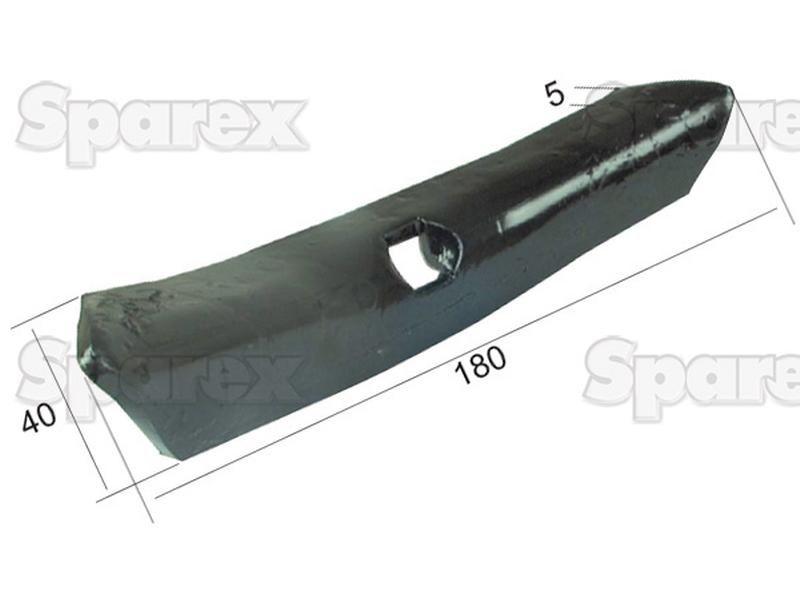 Reversible point 180x40x5mm for Rau POLYMAG