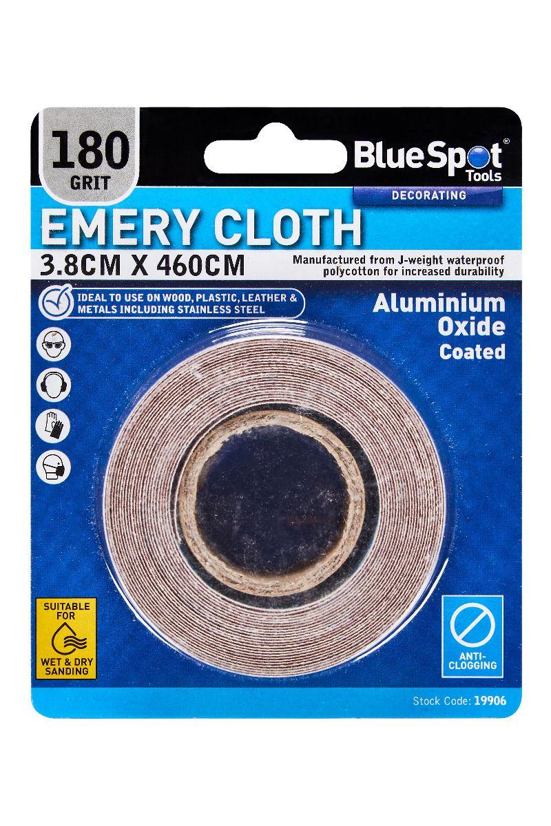 Blue Spot Tools 3.8cm x 460cm Emery Cloth 180 Grit