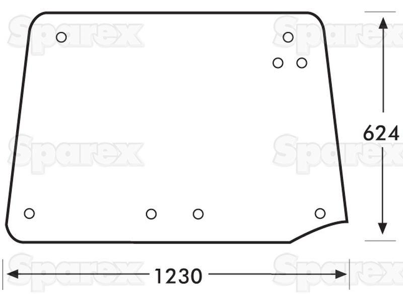 Rear Window for Case IH