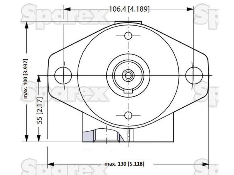 Orbital Hydraulic Motor Danfoss (1510713, OMR125, OMR1251510713)