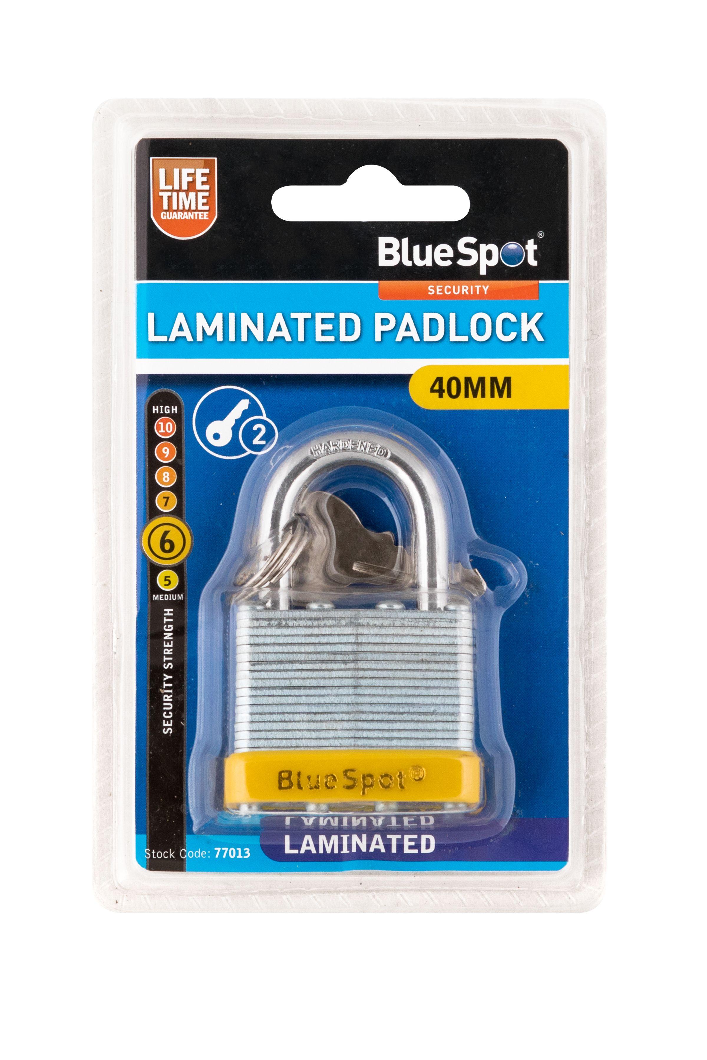 Blue Spot Tools 40mm Laminated Padlock