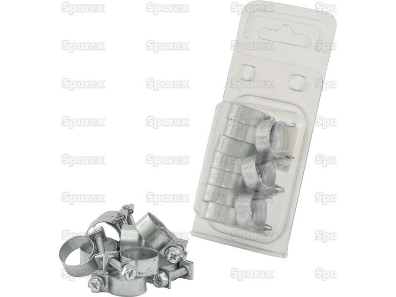 Mini Hose Clip, Min Ø13mm, Max. Ø16mm, 10 pcs. Agripak.
