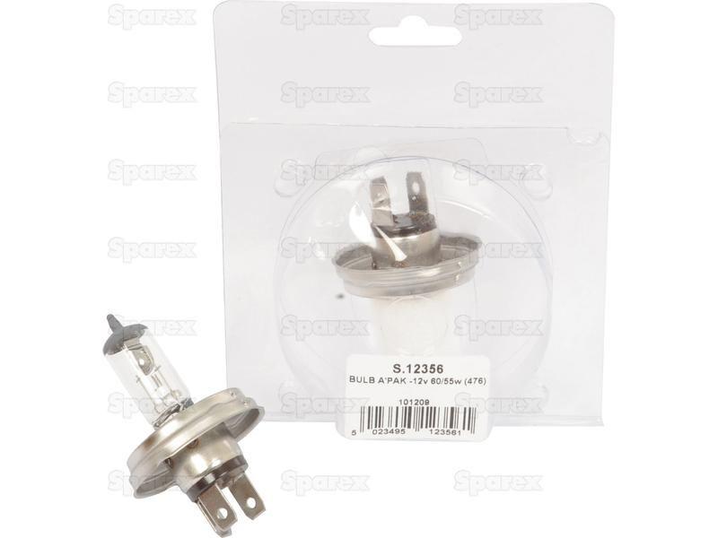 Halogen Head Light Bulb, 12V, 55W, P45t Base Lucas, OSRAM, Phillips