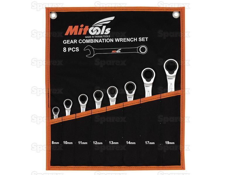 (8 pcs.) Combination Gear Wrench Set