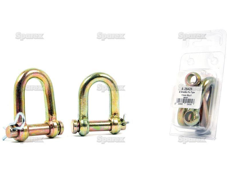 D Shackle, Pin Ø11mm, Jaw Width: 22mm