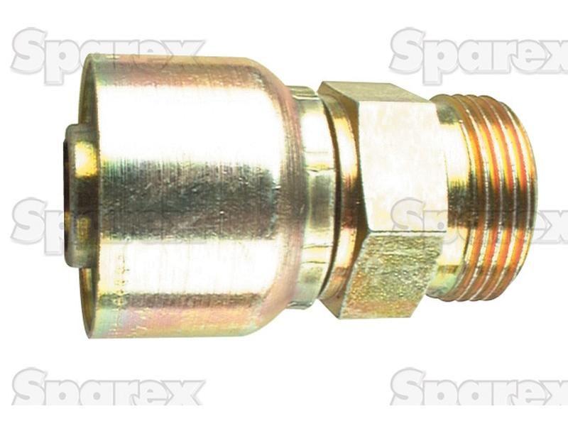 Parker Metric Hose Insert 5/8'' x M22 x 1.50  Male Straight Light Series PARKER HANNIFIN (1D048-15-10)