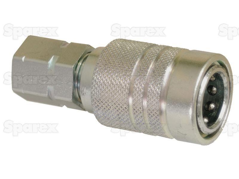 Stauff Quick Release Hydraulic Coupling Female 3/8'' Body x 3/8'' BSP Female Thread