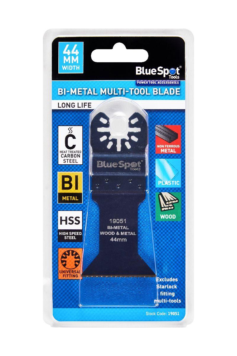 Blue Spot Tools Bi-Metal 44mm Multi-Tool Blade Wood-Nails-Plastic