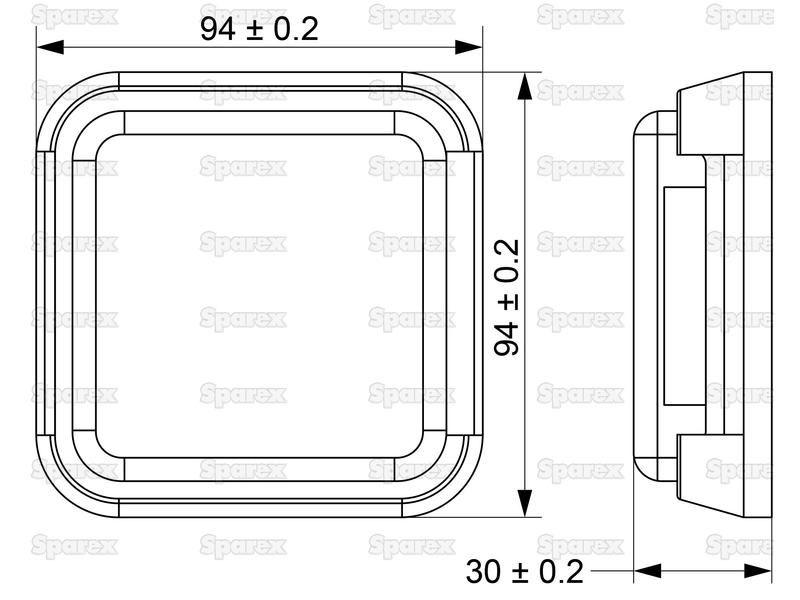 LED Indicator Light, RH & LH, 10-30V