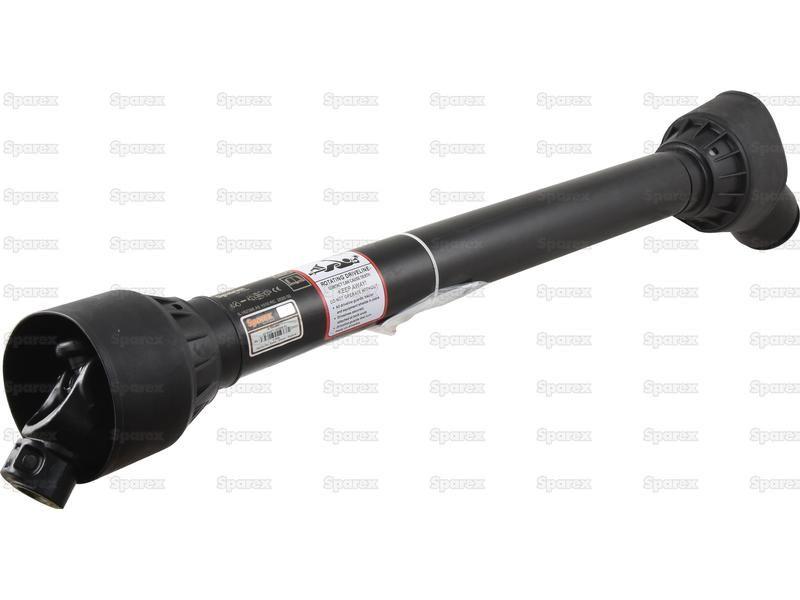 PTO Shaft - (Lz) Length: 1010mm, 1 3/8'' x 6 Spline Q.R. to 1 3/8'' x 6 Spline Ratchet Clutch