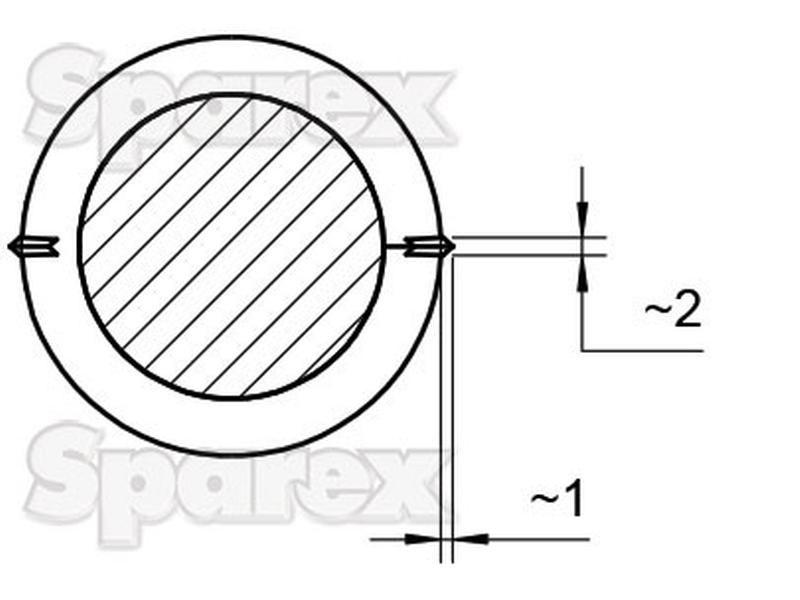 Curved Loader Tine | 680mm for ALO/QUICKIE