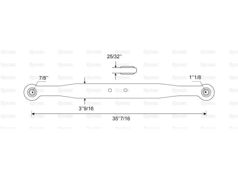 Lower Link Lift Arm - Complete (Cat. 1/2) for Fiat