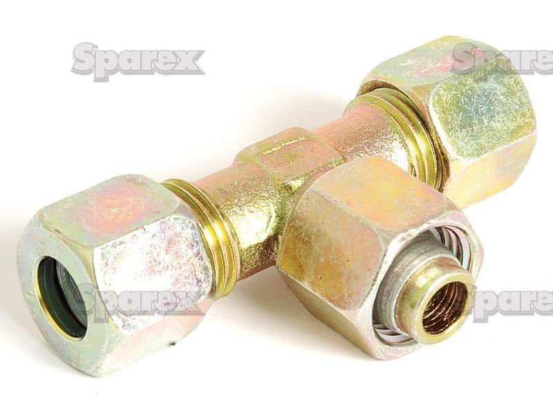 Hydraulic Metal Pipe Tee Stud Coupling E.T.V. 10L standpipe branch PARKER HANNIFIN (EVT10LCF)