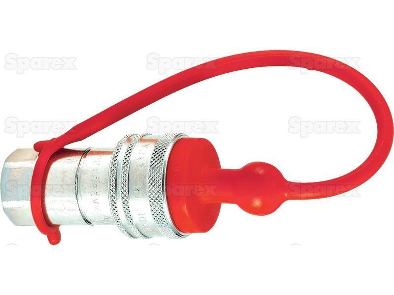 Dust Plug 1/2'' Red Fits Female Coupling TM12LR (2 pcs. Agripak) Faster S.p.A (TM12L/R)