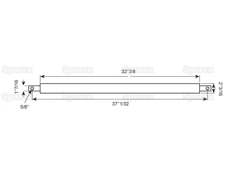 Round Linkage Bar (Cat. 3) With Weld On Cups