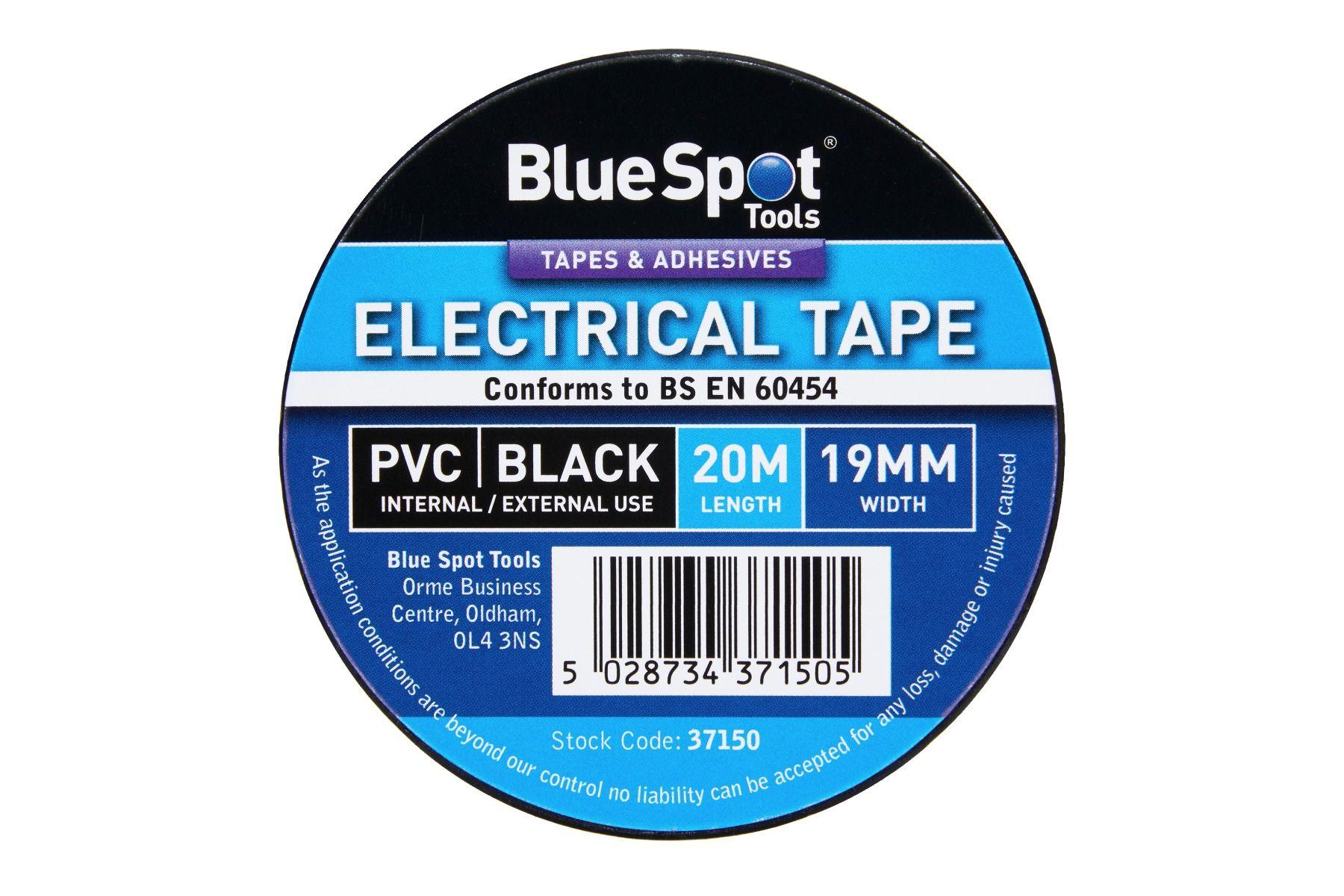 Blue Spot Tools 20M Black PVC Electrical Tape