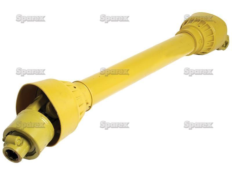 PTO Shaft - (Lz) Length: 880mm, 1 3/8'' x 6 Spline Q.R. to 1 3/8'' x 6 Spline Overunning Clutch