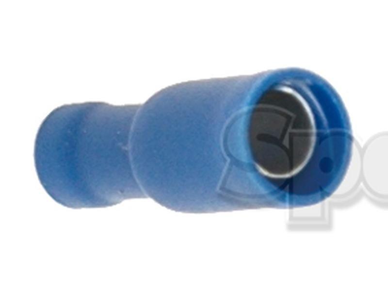 Pre Insulated Bullet Terminal, Standard Crimp - Female, 5.0mm, Blue (1.5 - 2.5mm)