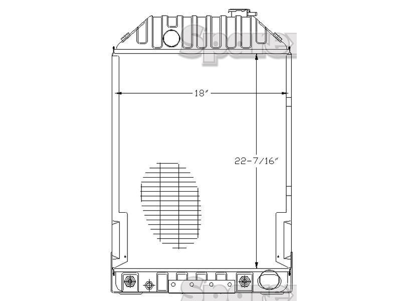 Radiator for Ford New Holland 7810S