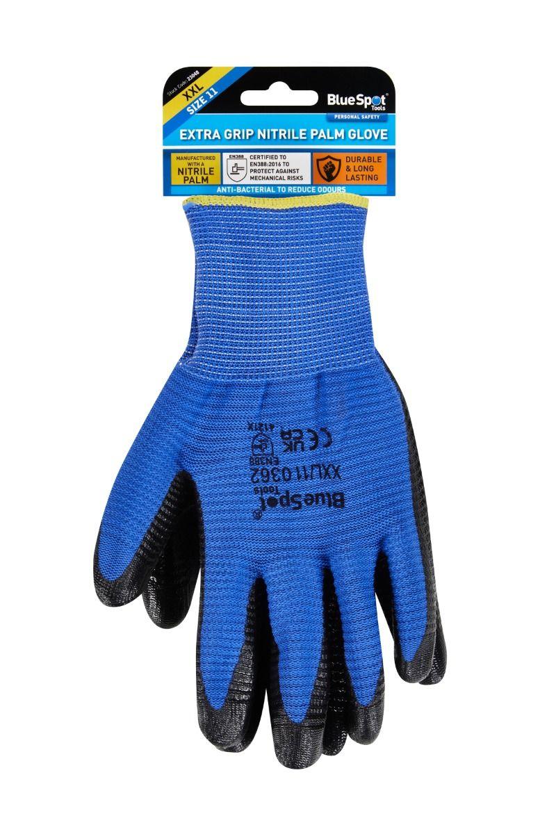 Blue Spot Tools Extra Grip Nitrile Glove (XXL)