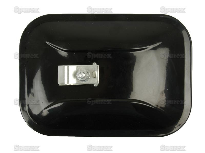 Mirror Head Flat Rectangular | Height: 260mm Width: 185mm  Arm Ø: 20mm