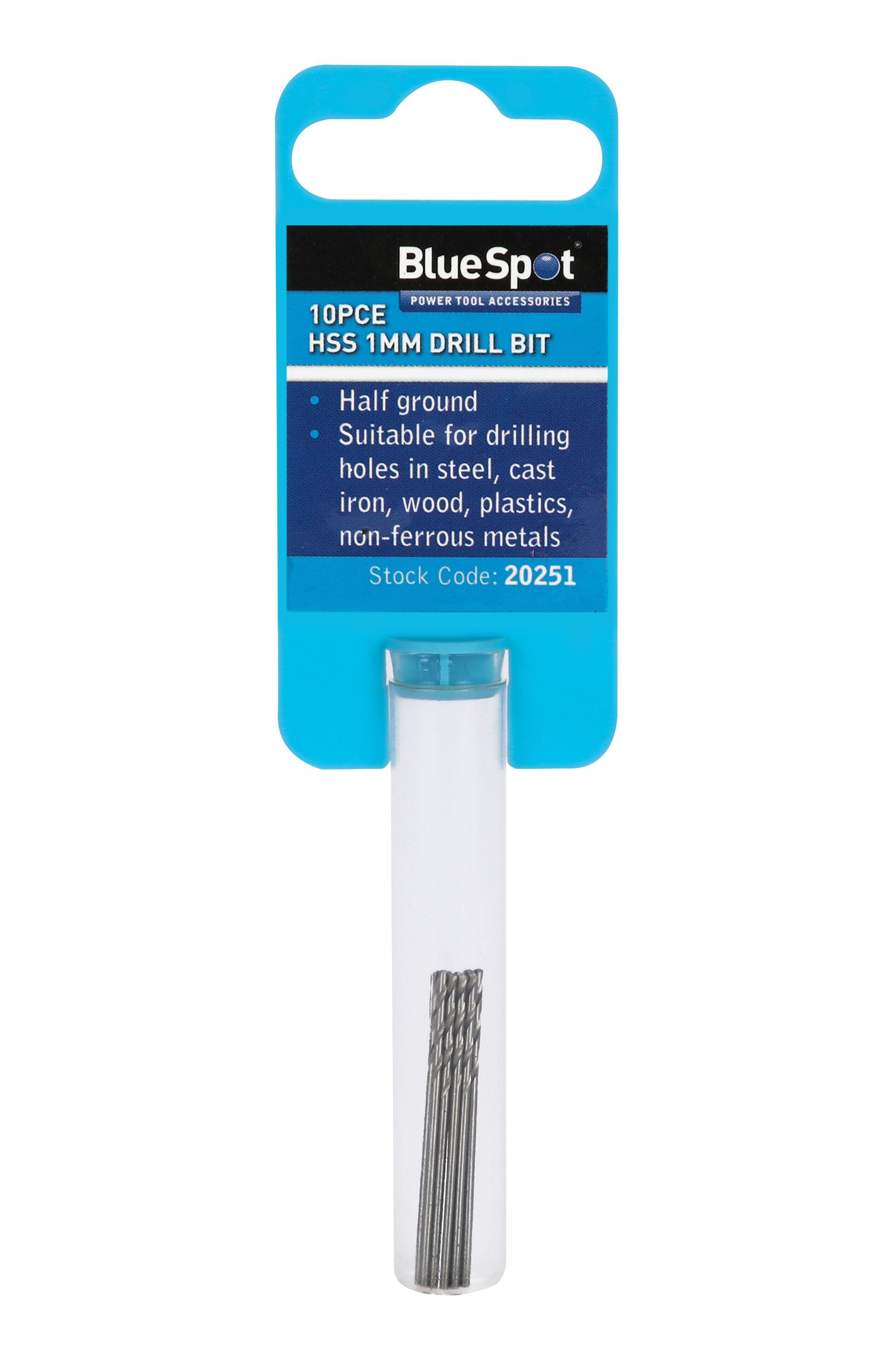 Blue Spot Tools 10 PCE 1mm HSS Drill Set