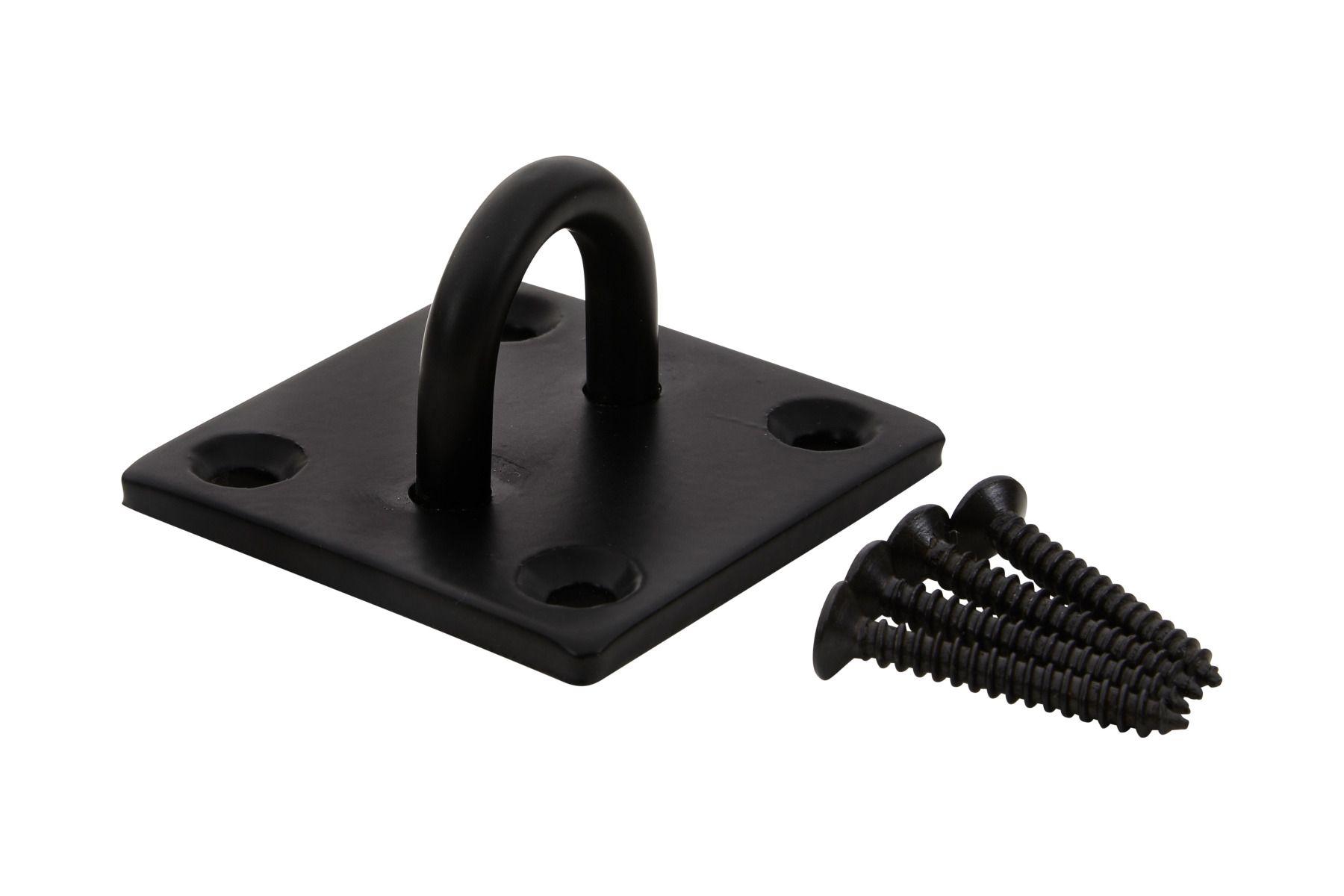 Blue Spot Tools Black Powder Coated Staple On Plate 50 X 50mm