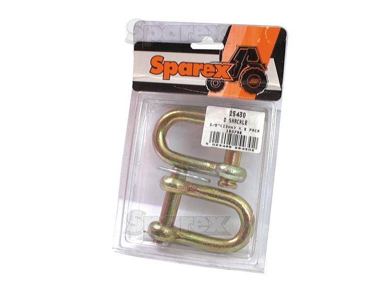 D Shackle, Pin Ø13mm, Jaw Width: 25.4mm