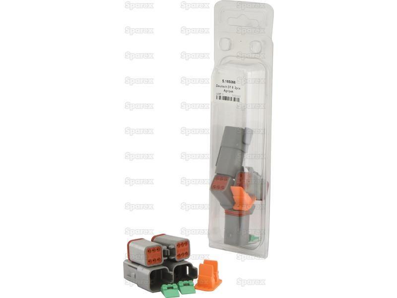 Deutsch DT Connector 6 Pole 4 pcs. (Agripak)