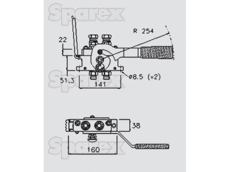 Faster Multiport Coupling - 2 Ports 3/8'' Body x 1/2'' BSP Female Thread (Mobile Part) Faster S.p.A (3PB06-2-12G M C, 3PB06212GMC, 3PB06-2-12GMC)