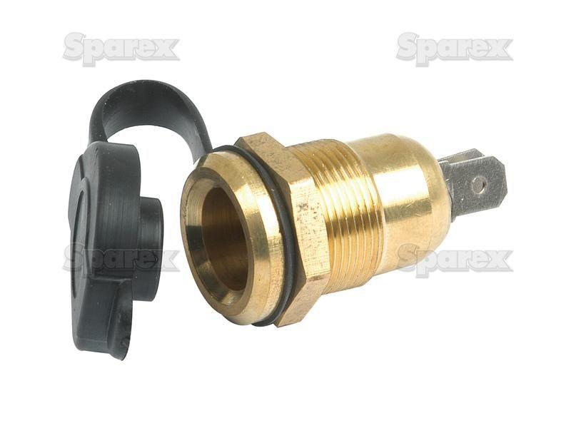 Jack Plug Socket with Cap (metal)