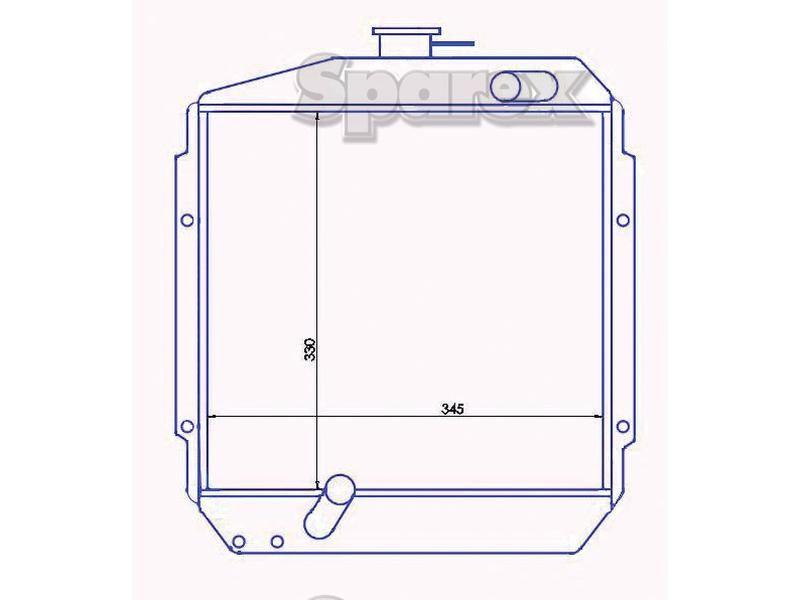 Radiator for Yanmar YM2420