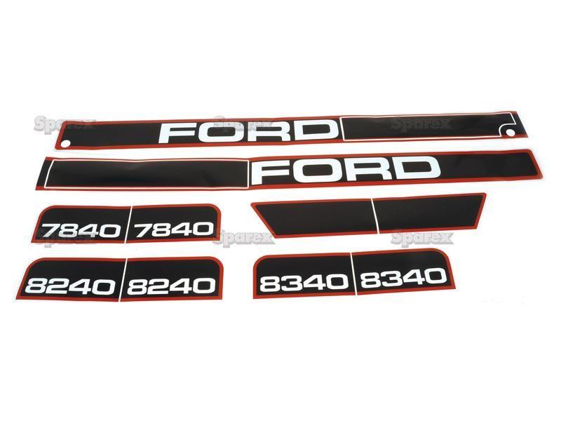 Decal Set - Ford / New Holland 7840, 8240, 8340 for Ford New Holland
